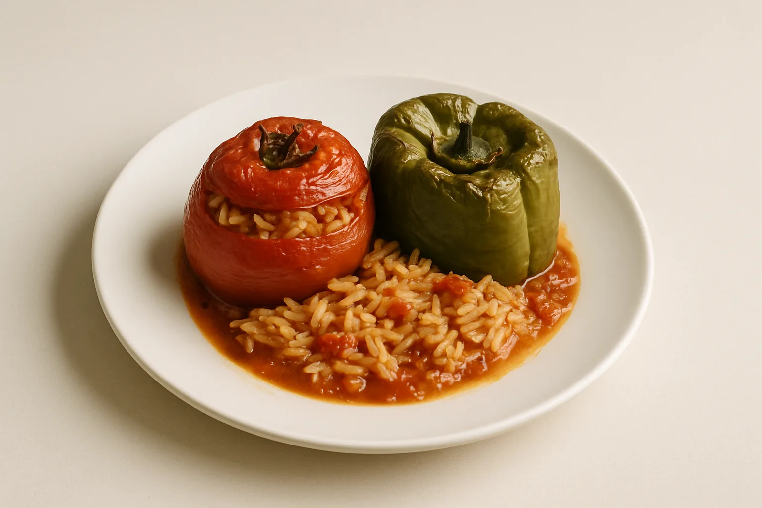 Gemista (Greek Stuffed Tomatoes and Peppers)