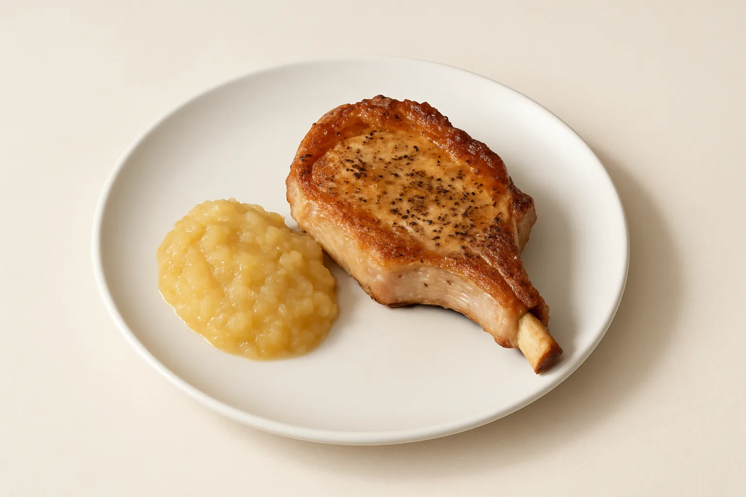 Pork Chops with Apple Sauce
